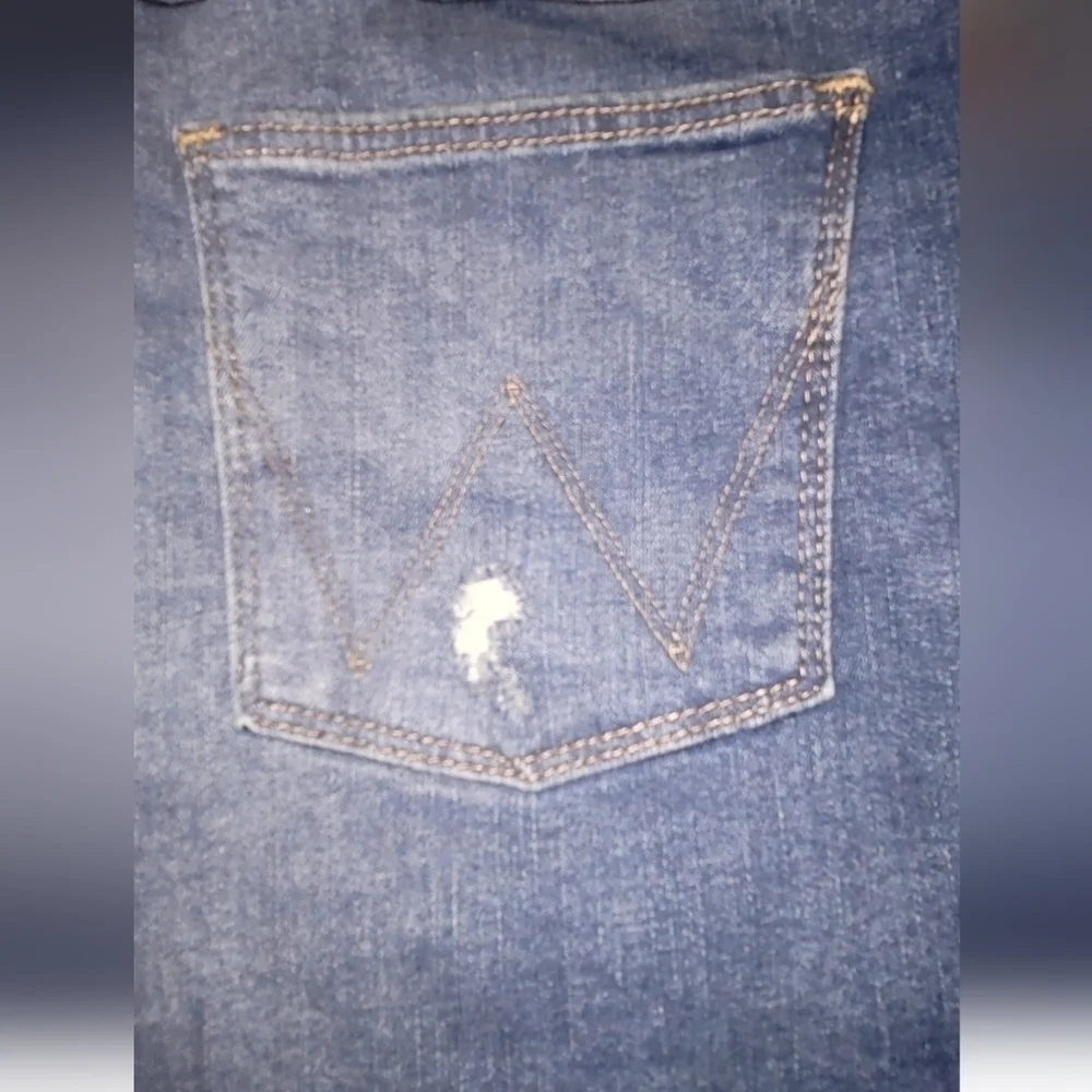 Wrangler High Rise Vintage Distressed Shorts